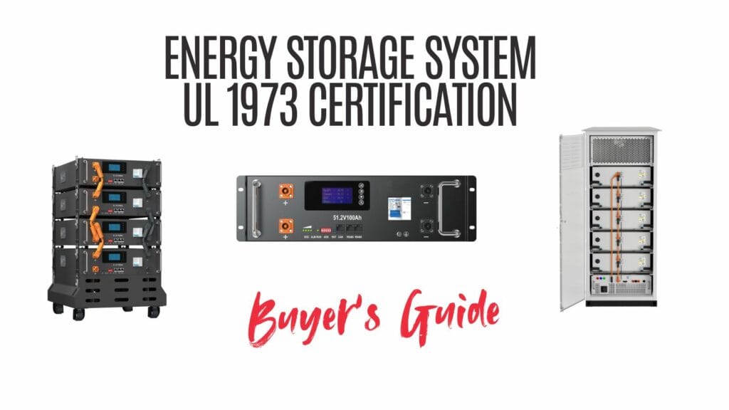 UL 1973 certification